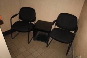 Office Furniture Set 3-piece  with Arm Chairs (x2), End Table (x1)