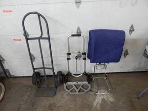 lot 16 image: 3-2 Wheel Dollies & 1-Moving Blanket