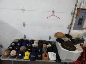 lot 32 image: Collection Of Hats Includes Tote With Lid
