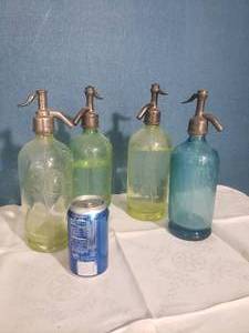 lot 57 image: Vintage Seltzer Soda Bottle Group