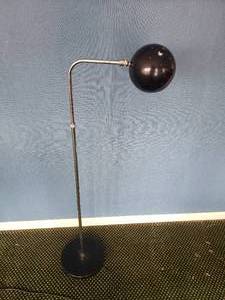 lot 21 image: Black Shade Mid Century Eyeball Floor Lamp