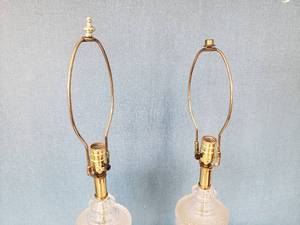 lot 112 image: Elegant Crystal Vase Table Lamps