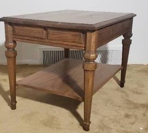 lot 153 image: Rectangular Carved Leg Side Table