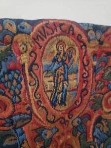 lot 26 image: Italian Musica Signed Wall Tapestry  Horse with Knight
