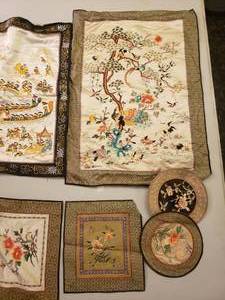 lot 124 image: Asian Embroidery Linens