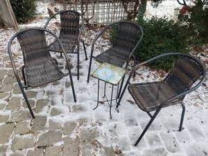 lot 130 image: Four Contemporary Outdoor Chairs