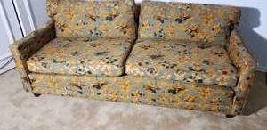 lot 7 image: Vibrant 70s Mary McFadden Style Loveseat, b