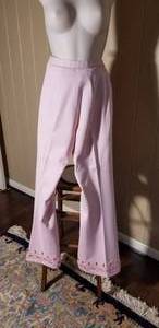 lot 95 image: Vintage 70s Jeweled Lavendar Cocktail Pants Suit