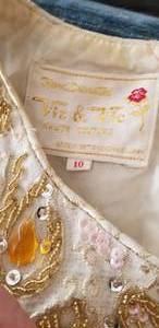 lot 87 image: Stunning Hand Decorated Brocade Beaded Gown by Vic & Vic