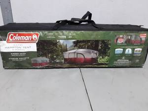 lot 3 image: Coleman 13 x 7- 6 Person Tent