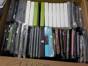 lot 131 image: Large Box of Various Cases for Elec...