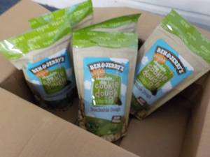 lot 178 image: 5 Pkgs Ben and Jerrys Vegan Cookie...