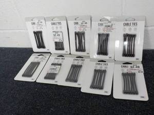 lot 186 image: 10 Pkgs Cable Ties...