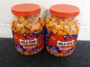 lot 190 image: 2 - 40 oz Jugs Milk Bone Maro Snack...