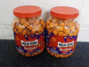 lot 191 image: 2 - 40 oz Jugs Milk Bone Maro Snack...
