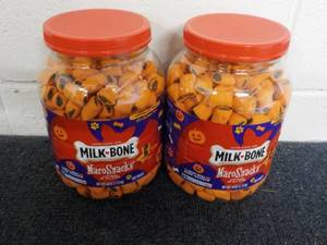 lot 193 image: 2 - 40 oz Jugs Milk Bone Maro Snack...