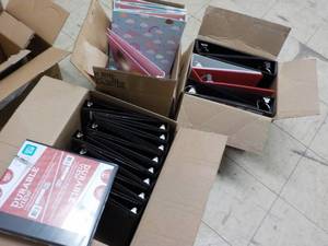 lot 196 image: Large Lot of Binders and Bookcovers...