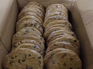 lot 197 image: Case of 3 oz Chocolate Chip Cookies...