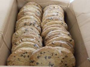 lot 201 image: Case of 3 oz Chocolate Chip Cookies...