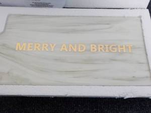 lot 225 image: 2 Rectangular Merry and Bright Serv...