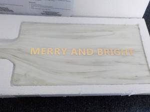 lot 227 image: 2 Rectangular Merry and Bright Serv...
