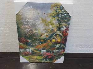lot 60 image: Lighted Wall Canvas Art 12 x 16...