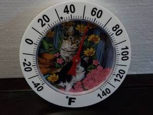 lot 64 image: Cat Outdoor Thermometer...