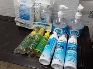lot 100 image: Hand Sanitizer and Aloe Vera...