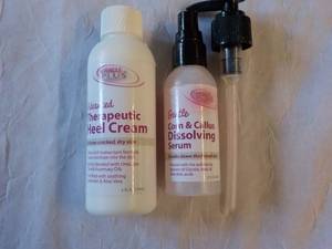 lot 112 image: Miracle Plus Heel Cream and Serum...