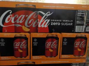 lot 295 image: 4 - 12 pkgs Coca Cola Orange Vanill...