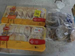 lot 303 image: 2 pkgs Frozen Chicken and 1 - 5 lb....