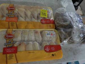lot 304 image: 2 pkgs Frozen Chicken and 1 - 5 lb....