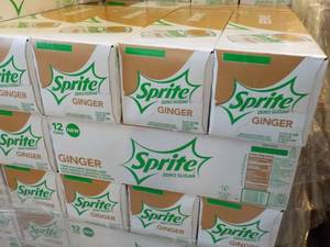 lot 320 image: 4 - 12 pkgs Sprite Ginger Zero Suga...