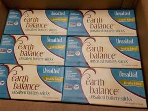 lot 342 image: 6 - 1 lb. Frozen Ctns Earth Balance...