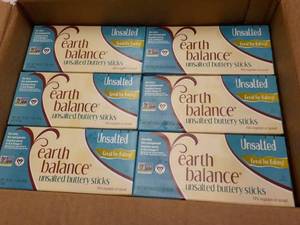 lot 347 image: 6 - 1 lb. Frozen Ctns Earth Balance...