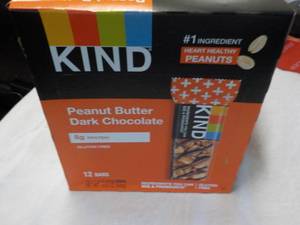 lot 369 image: Box of 12 KIND Peanut Butter Dark C...