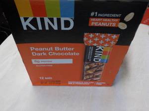 lot 370 image: Box of 12 KIND Peanut Butter Dark C...