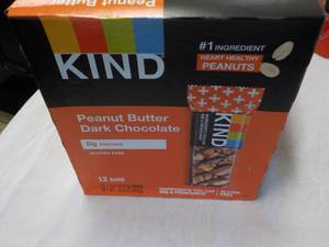 lot 372 image: Box of 12 KIND Peanut Butter Dark C...