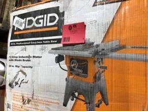 RIDGID 13 Amp 10 in. Professional Cast Iron Table Saw Customer Returns See Pictures