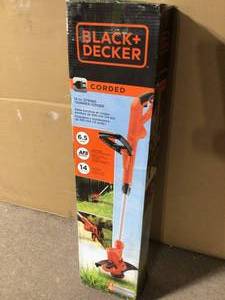 BLACKDECKER 14 in. 6.5-Amp Corded Electric Straight Shaft Single Line 2-in-1 String Grass TrimmerLawn Edger Customer Returns See Pictures