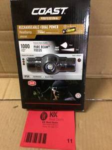 Coast XPH30R 1000 Lumen Rechargeable Dual Power Magnetic LED Headlamp Customer Returns See Pictures