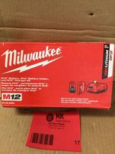 Milwaukee 50-59-2404 M12 Battery Charger Kit Customer Returns See Pictures