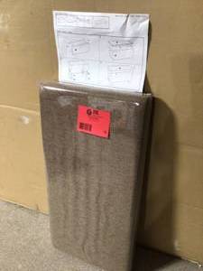 Humble Crew Rectangular Brown Storage Fabric Ottoman Bench Customer Returns See Pictures