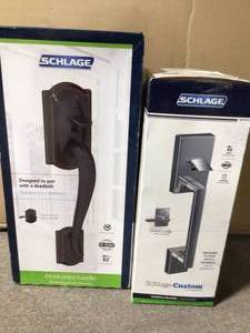 SCHLAGE FRONT ENTRY HANDLE NOT CHECKED Customer Returns See Pictures