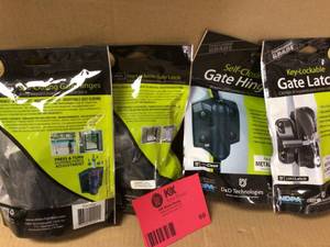 LOKKLATCH D&ampD Black Key-Lockable Gate Latch Customer Returns See Pictures