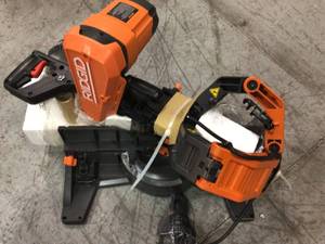 RIDGID 10 in. Dual Bevel Sliding Miter Saw Customer Returns See Pictures