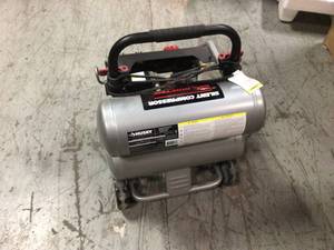 Husky 4.5 Gal. Portable Electric-Powered Silent Air Compressor Customer Returns See Pictures