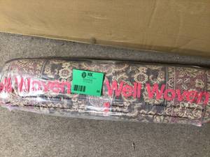 Well Woven Barclay Medallion Kashan Black 3 ft. x 10 ft. Traditional Runner Rug Customer Returns See Pictures