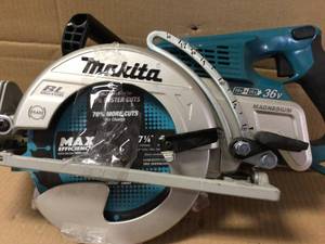 Makita 18-Volt X2 LXT 5.0Ah Lithium-Ion (36-Volt) Brushless Cordless Rear Handle 7-14 in. Circular Saw Kit Customer Returns See Pictures