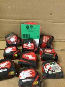 Milwaukee MIX LOT OF  Wide Blade Magnetic Tape Measure with 17 ft. Reach Customer Returns See Pictures